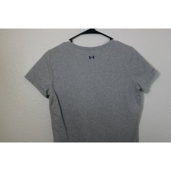 UNDER ARMOUR Women's Athletic Gray, Cotton T-Shirt, Medium, Ready Set Sweat - Picture 9 of 9